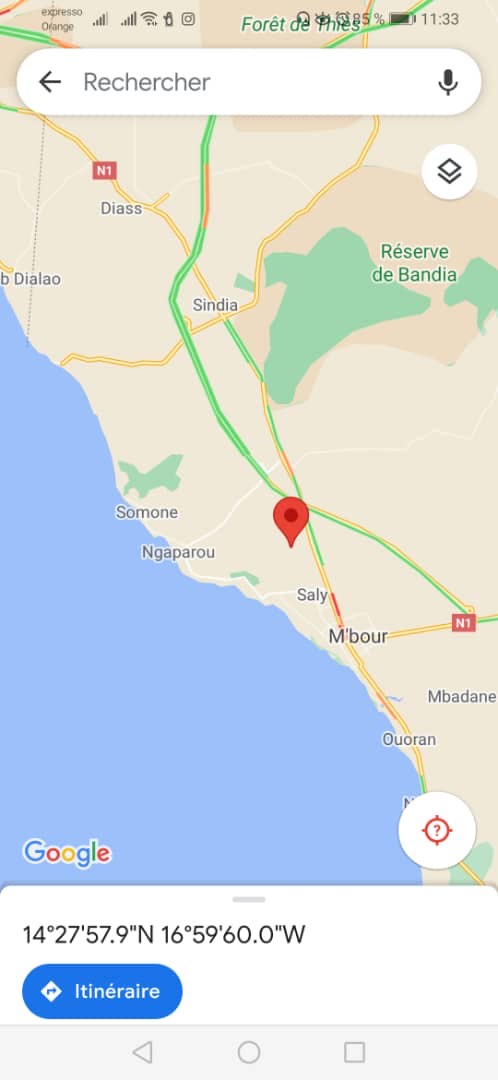 Terrain de 225 mètres carrés délibération à Saly