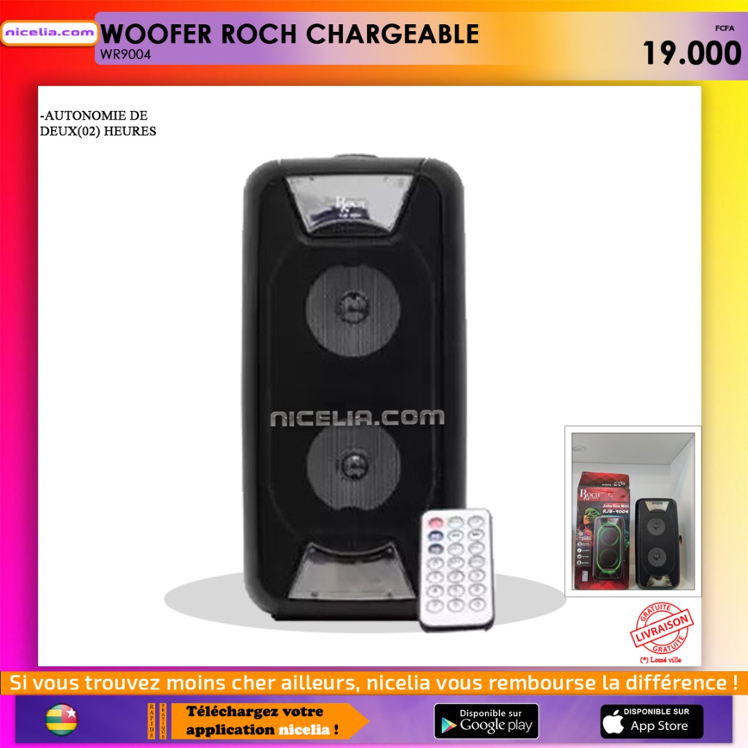 Woofer roch chargeable Woofer roch chargeable