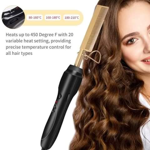 peigne chauffant lisseur