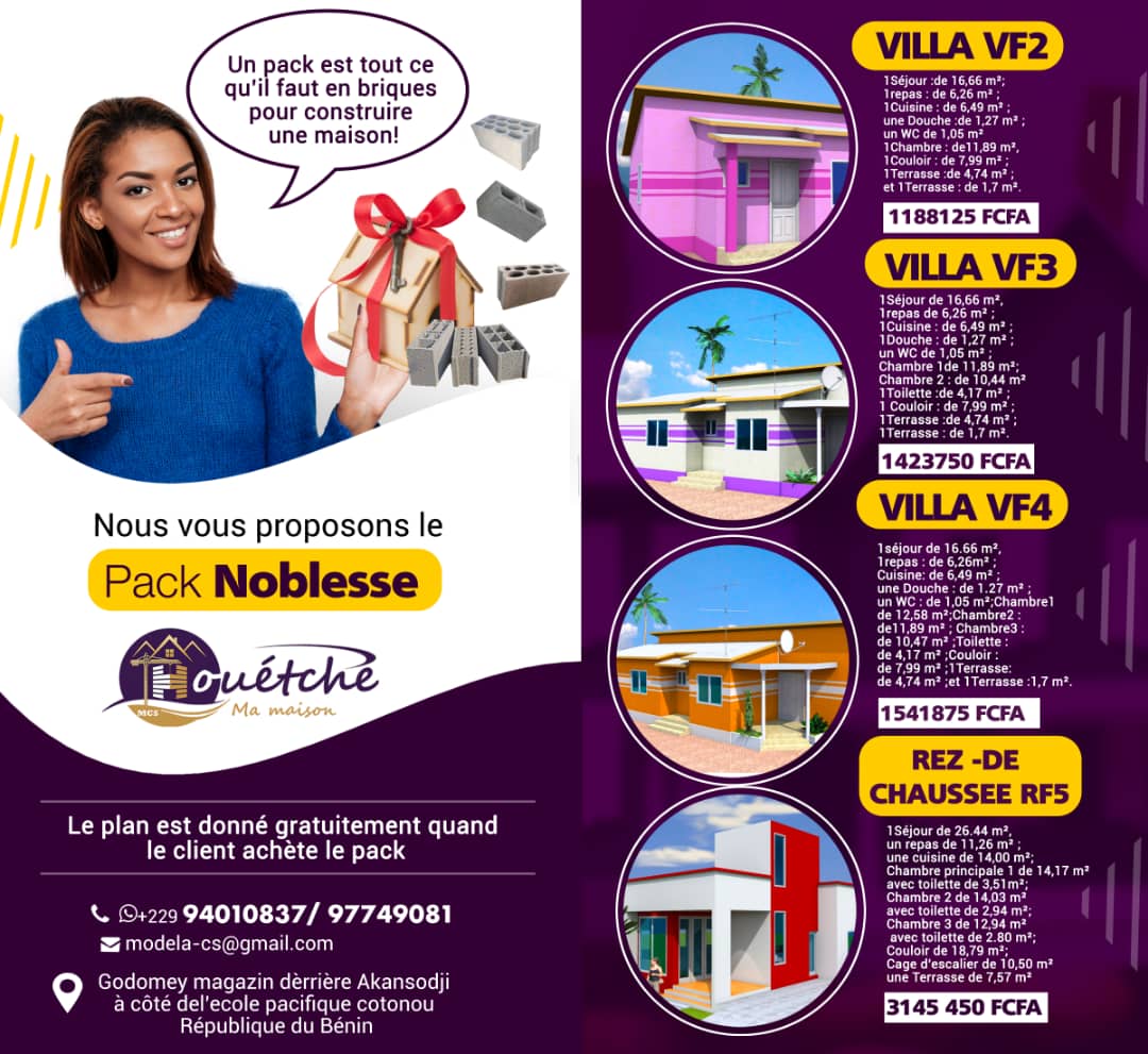 Houétché ma maison/ Avec Houétché construisez facilement votre maison Houétché ma maison/ Avec Houétché construisez facilement votre maison