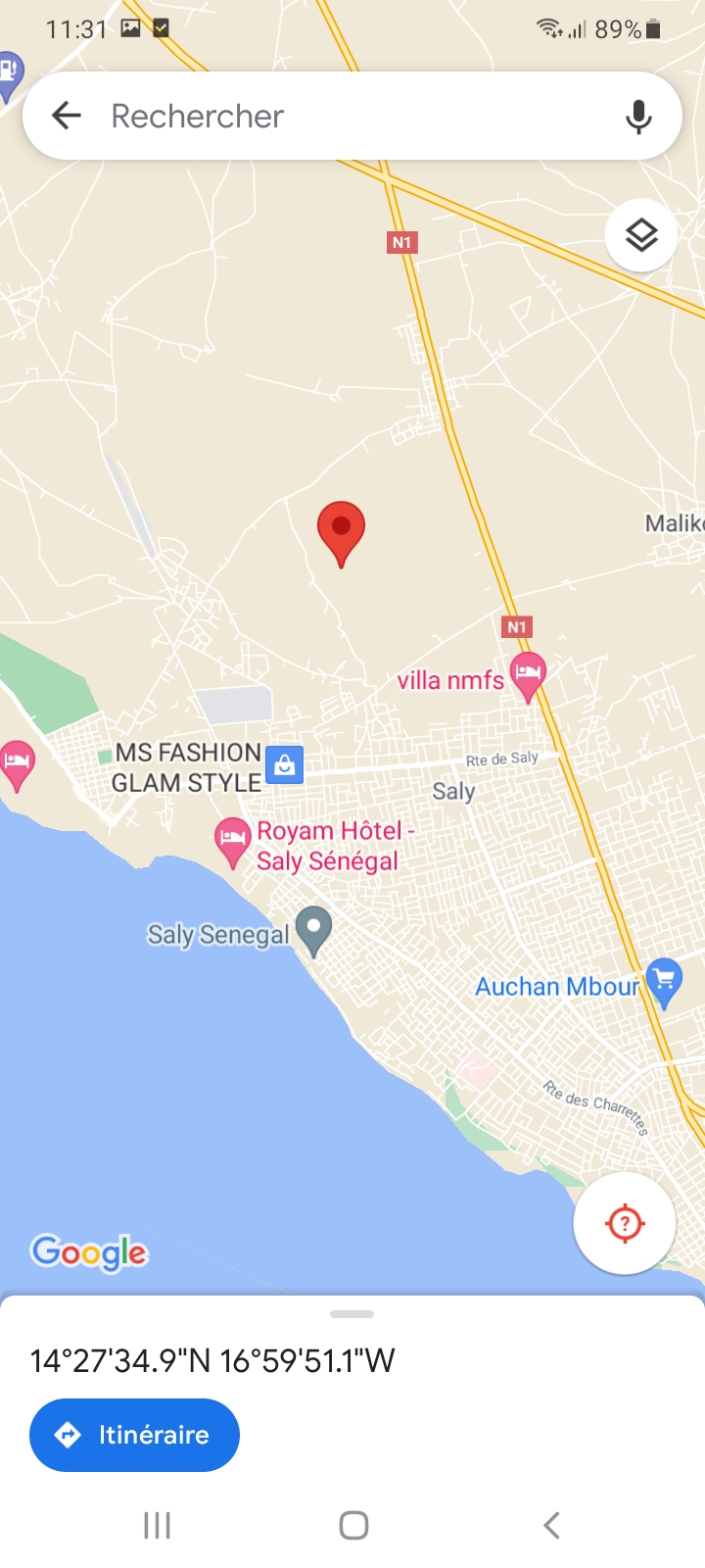 Terrain de 300 mètres carrés délibération à Saly