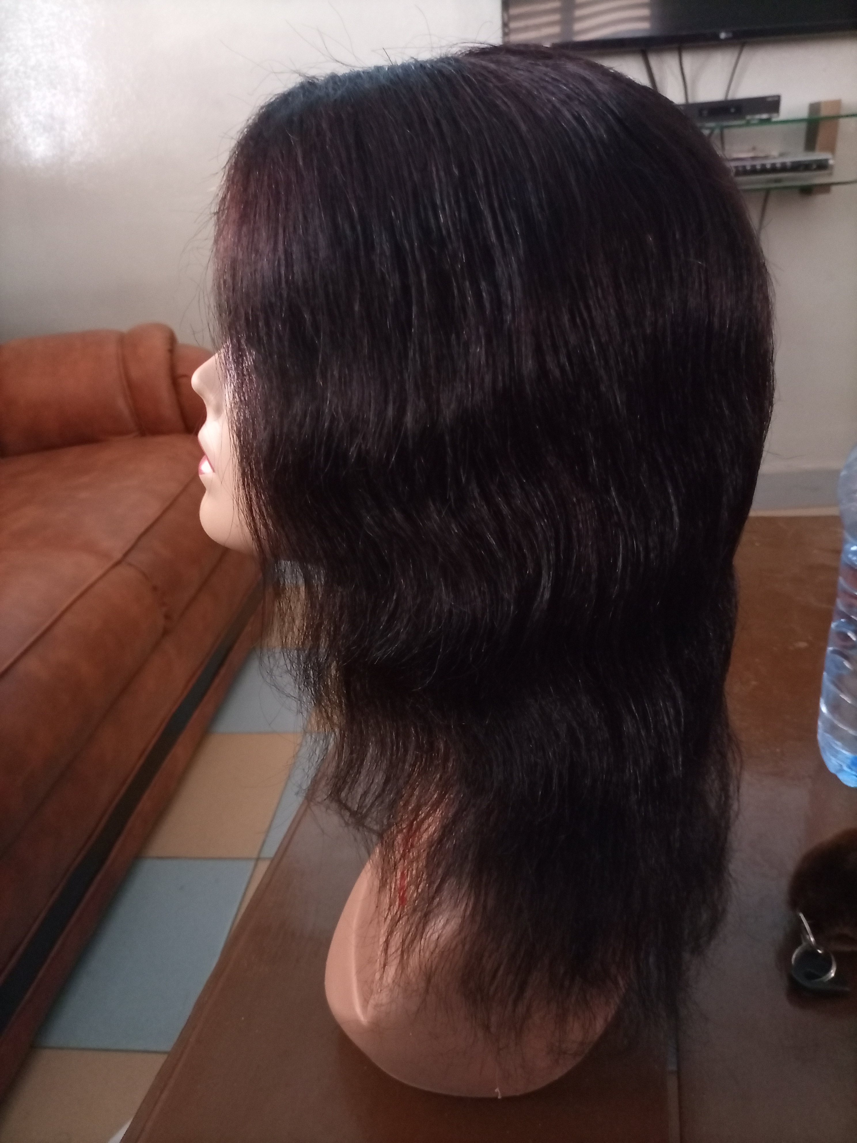 perruque naturelle avec closure
