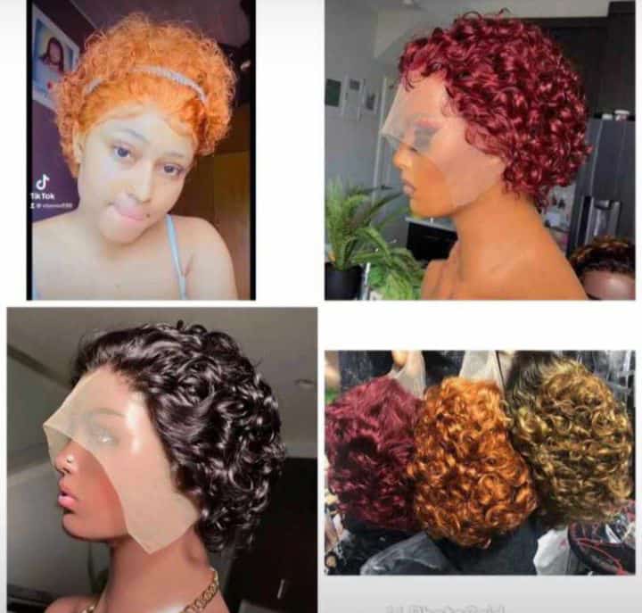 perruque naturelle avec frontal