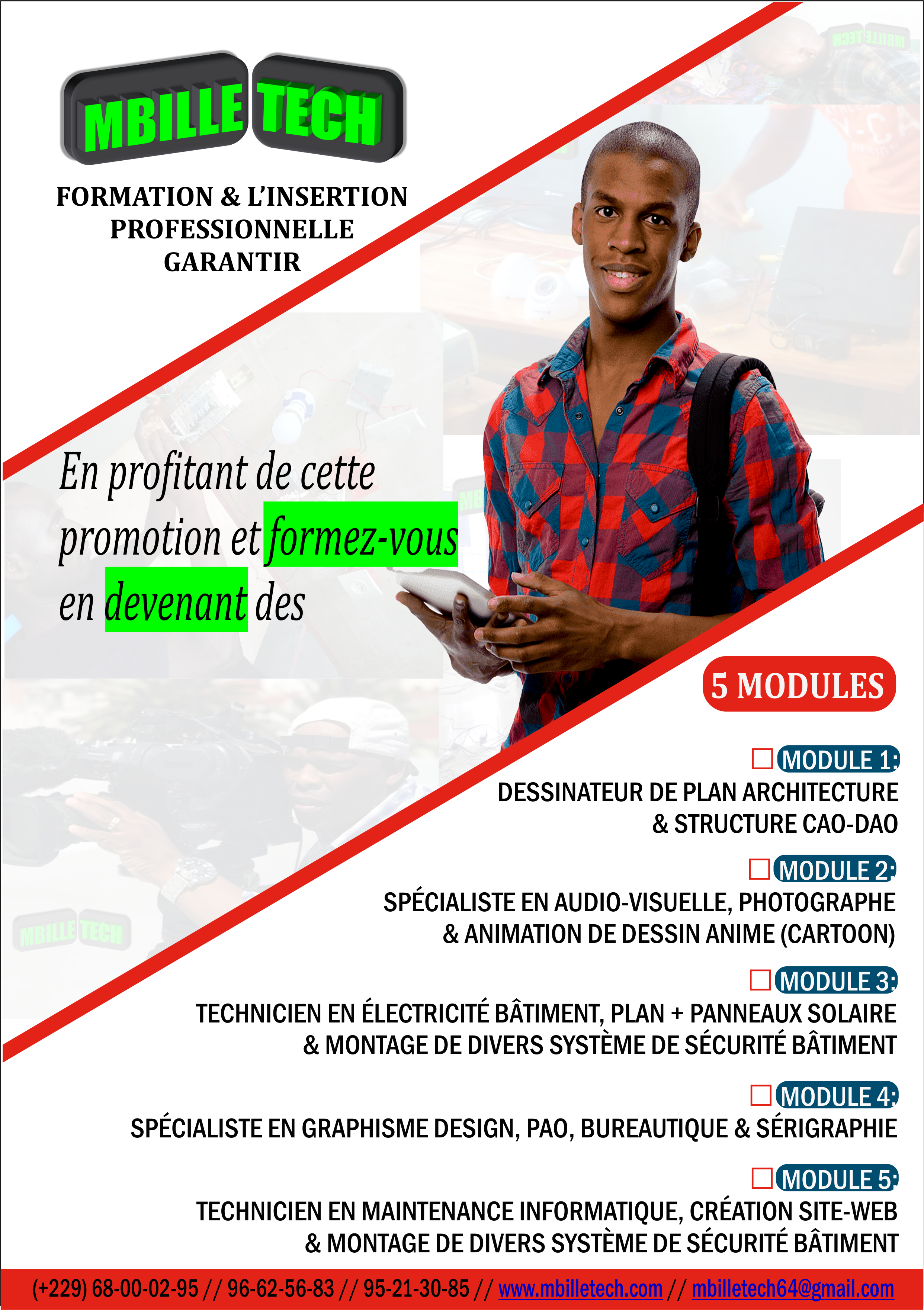 DEMI-BOURSE DE FORMATION PROFESSIONNELLE @ MBILLE TECH DEMI-BOURSE DE FORMATION PROFESSIONNELLE @ MBILLE TECH