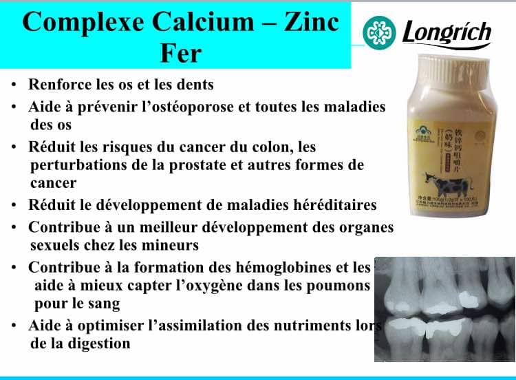 Complexe Calcium-Zinc-Fer de Longrich