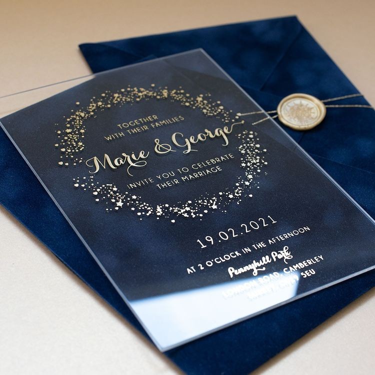 conception et réalisation de cartes d'invitation VIP pour mariage