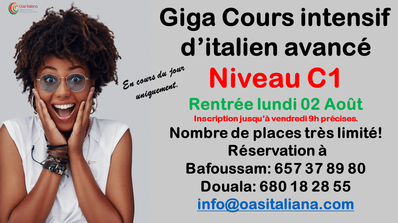 GIGA COURS INTENSIF D’ITALIEN AVANCE