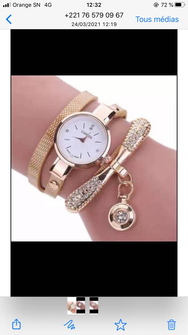 Montre avec bracelets de luxe