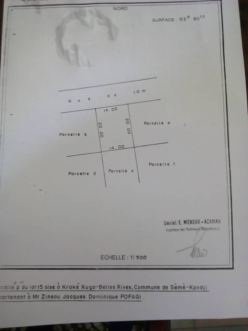 Deux parcelles ensemble à vendre à sème Kraké plage