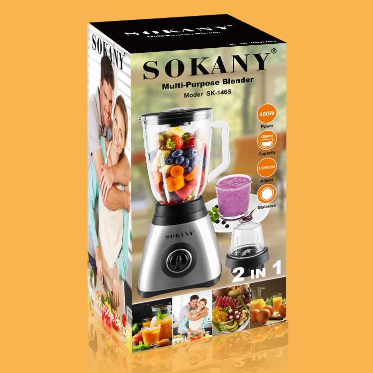 Mixeur en verre sokany