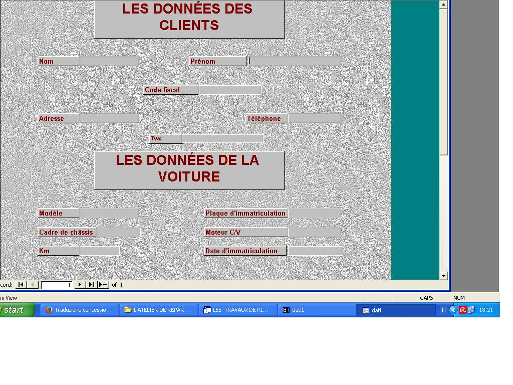 Logiciel Gestion de l’atelier mécanique et vente de voitures