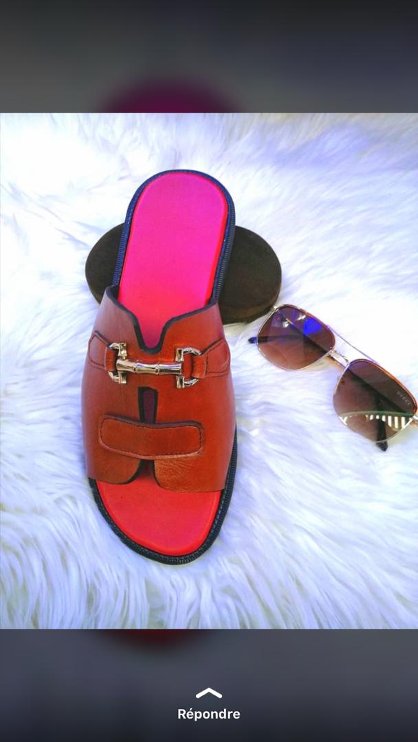 sandales  en cuir...made in SÉNÉGAL