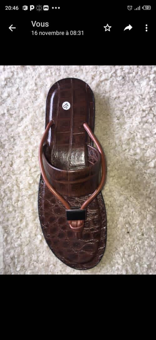 sandales en cuir made in SÉNÉGAL