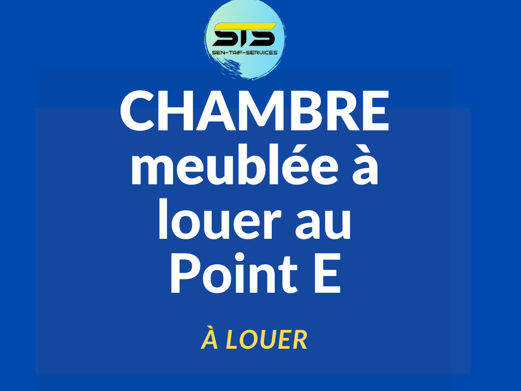 Chambre meublée à louer au Point E