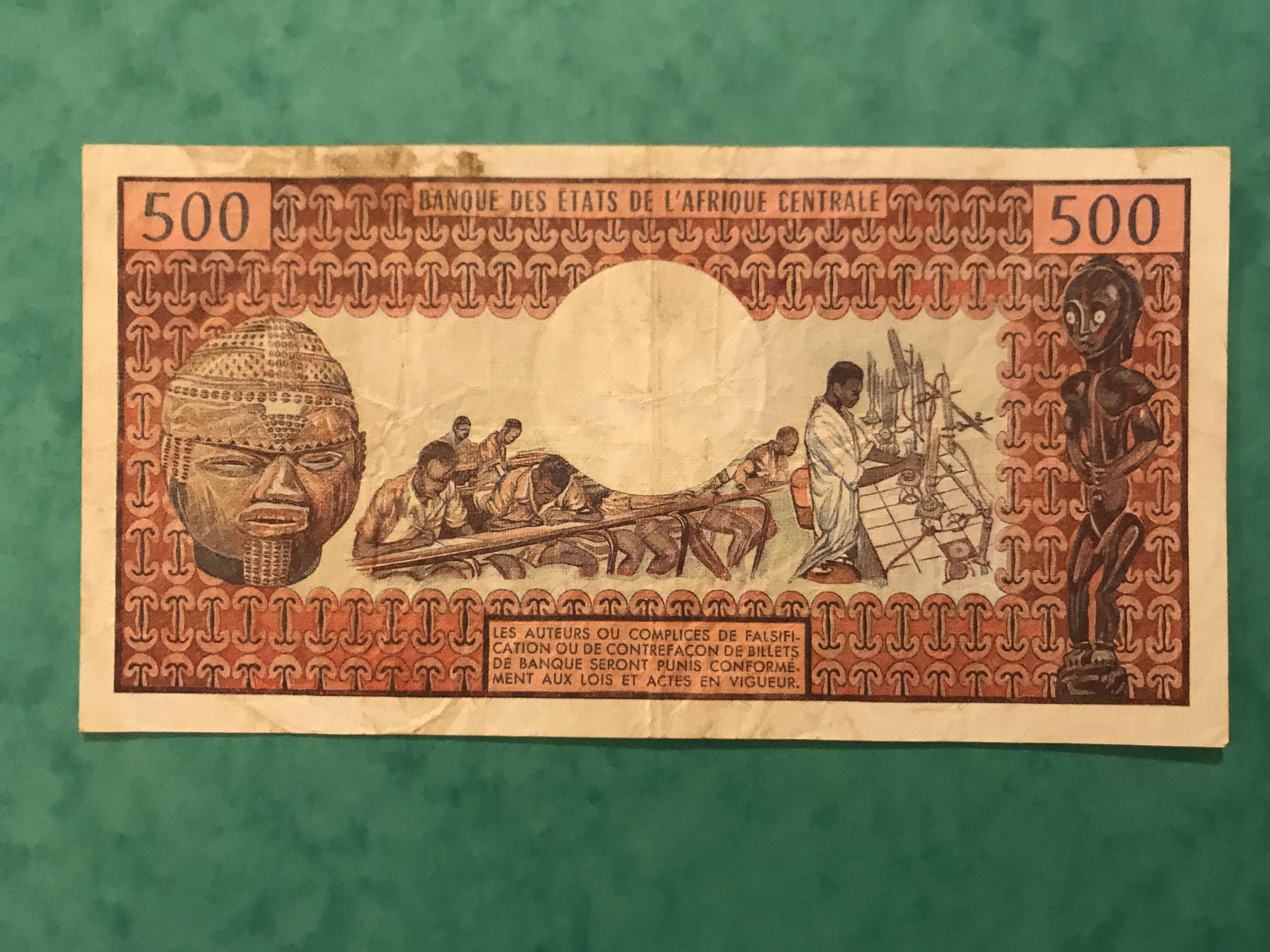 Rachat des billets anciens et colonies francaises.. type bokassa