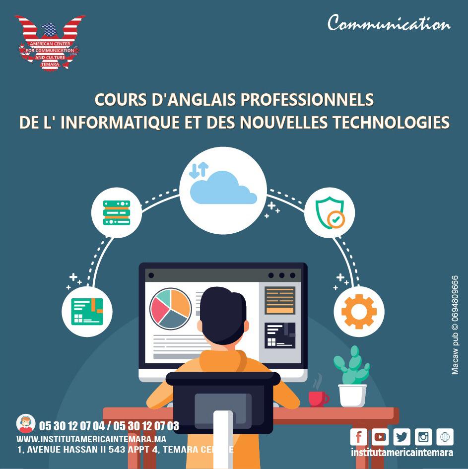 Le vocabulaire informatique anglais de base et technique | American Center Temara Le vocabulaire informatique anglais de base et technique | American Center Temara