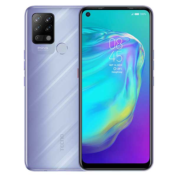Tecno POVA – Ecran 6,8″ – Double SIM – 4G – ROM 128GB – RAM 6GB – Camera 13/8MP – Batterie 6000mAh – Gris