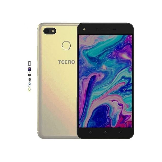 Tecno Spark K7 – 3G – Ecran 5.5″ – Android 7(Nougat) – ROM 16GB – RAM 1GB – Caméra 13/5MP – Batterie 3000mAh – Gold