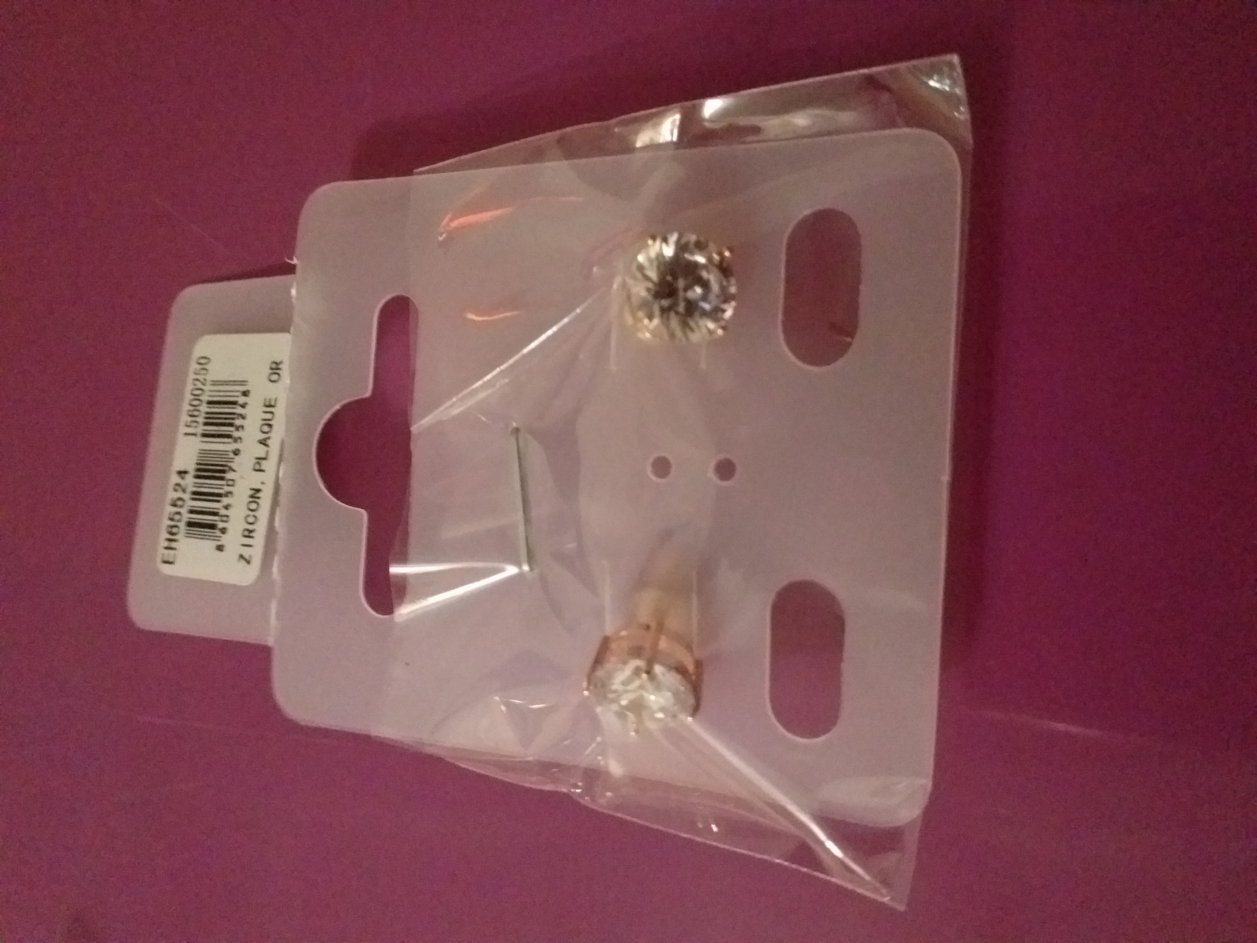 boucles d'oreilles plaqué or