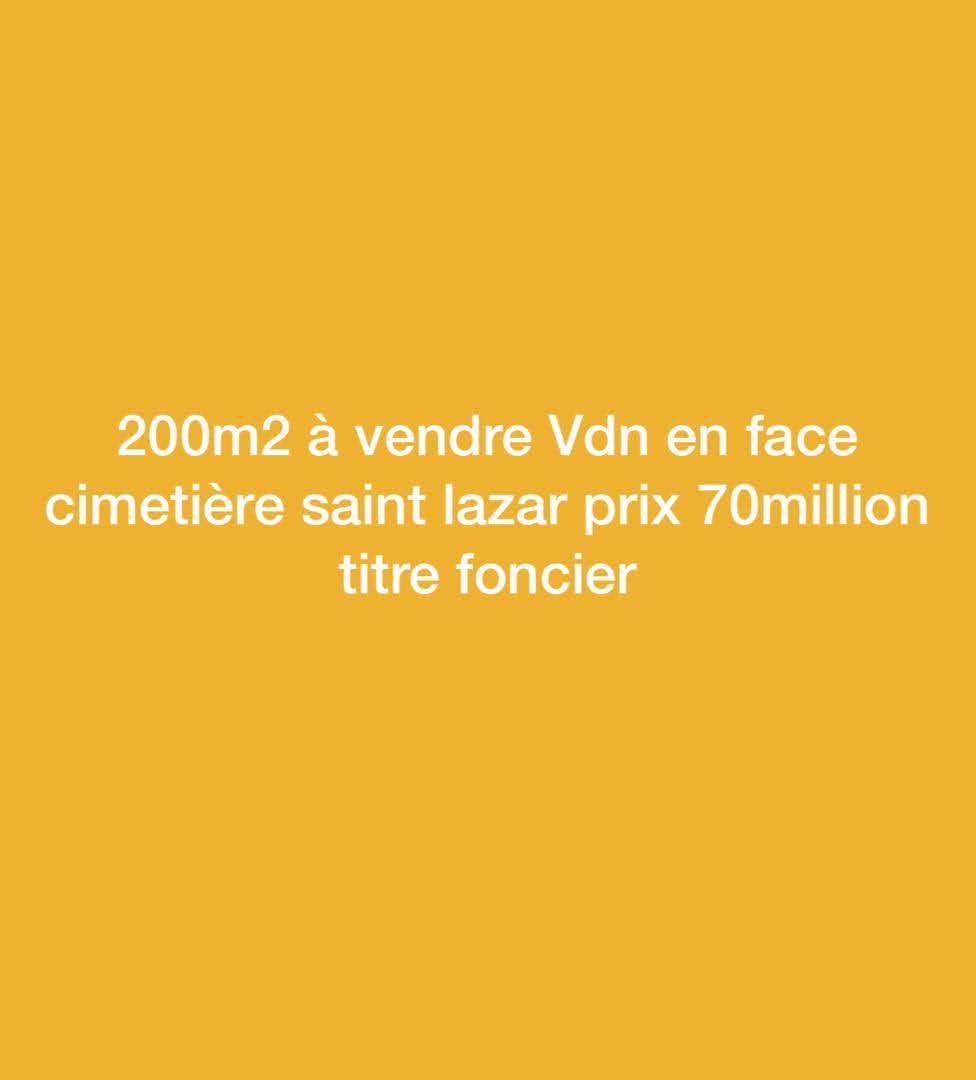 Terrain de 200 m2 a vendre