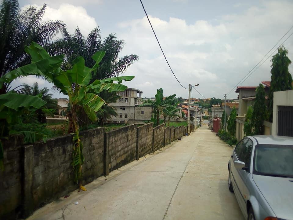 Abidjan Cocody Riviera4 Cité Verdoyante Vente Terrain 7554m2 clôturé