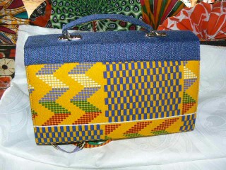 Sac en bandoulière en pagne