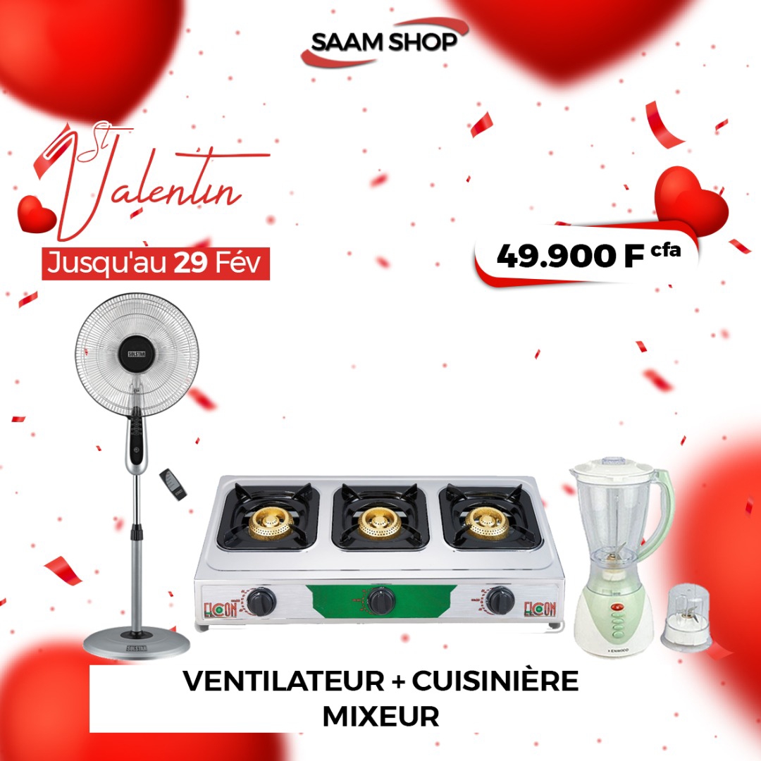 Packs ventilateur, chauffe eau, fer à repasser