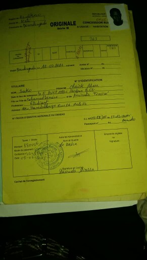 Vente terrain 300 m2 - Moutougoula