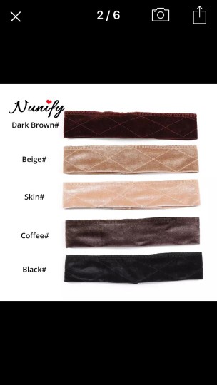 Bandeaux antidérapants perruques