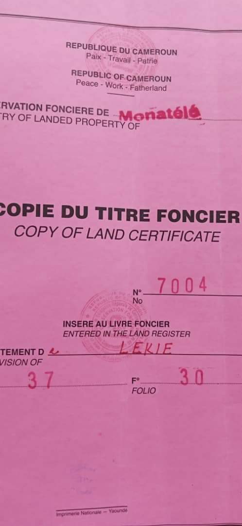 05HA TERRAIN TITRÉ À VENDRE À LOBOLM LIEU-DIT ÉCHANGEUR