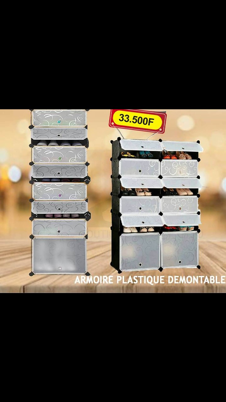 Armoire en plastique démontable