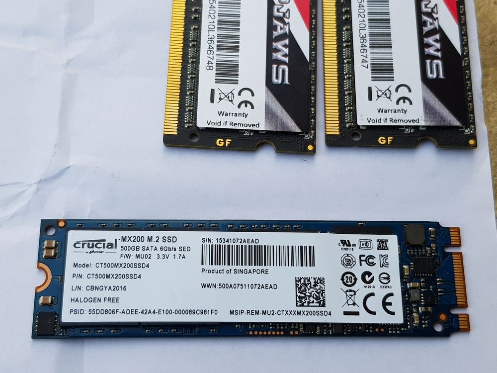Crucial Mx200 500 Go M.2 Type 2280 . Ssd 500 Go M.2 tres Rapide.