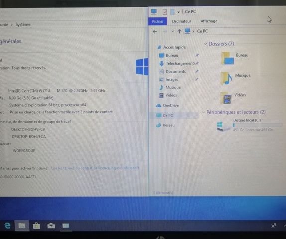 PC HP CORE I5 6Go RAM , BEAT AUDIO DV6