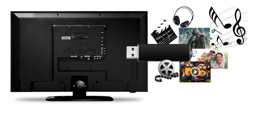 Nasco TV Led - 50 Pouces - Full Hd - Hdmi - Vga -Régulateur De Tension Et Décodeur Intégré - Noir - 12 Mois Garantie