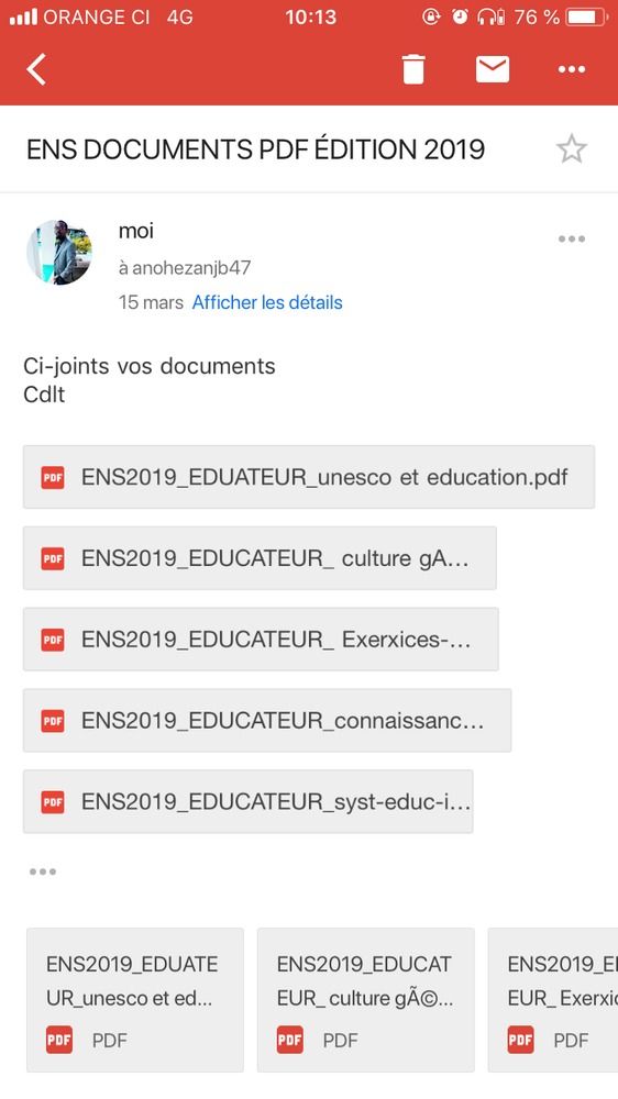 Documents De Préparation Au Format PDF ENS 2019