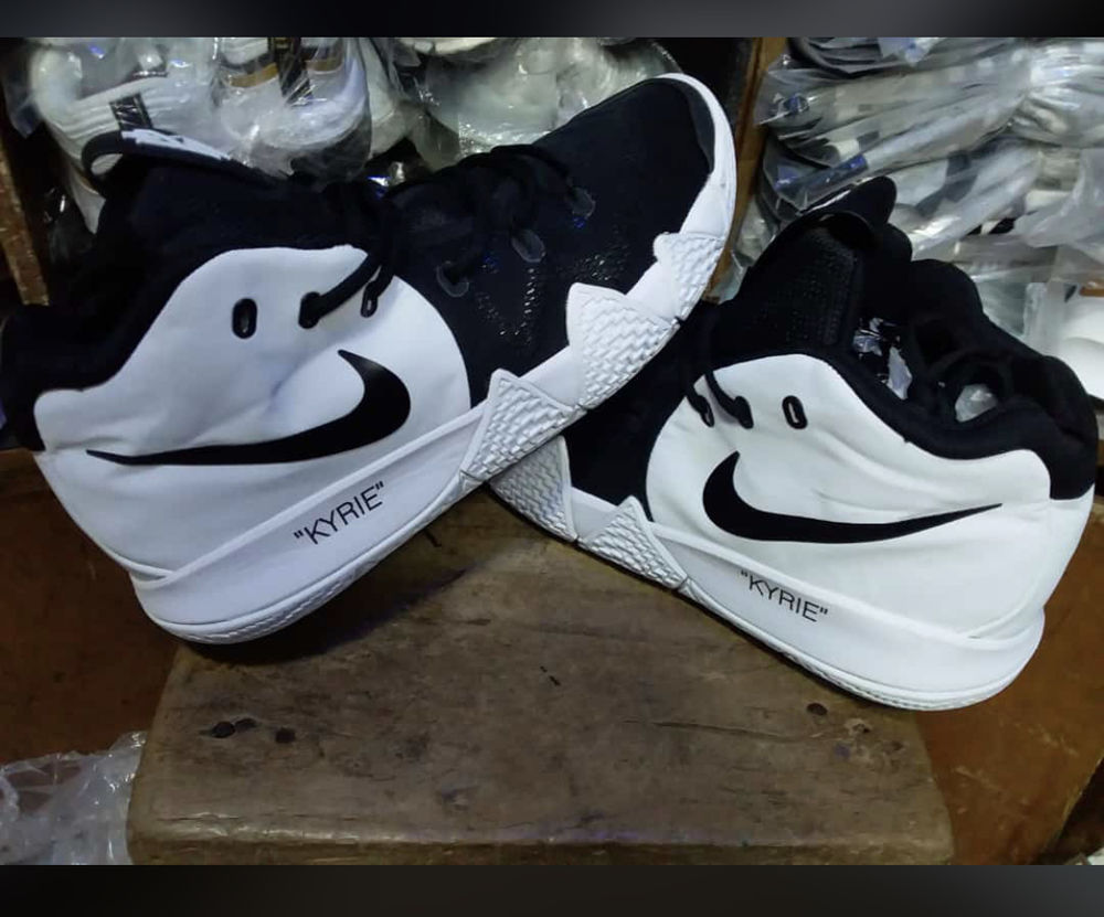 kyrie 4 x off white