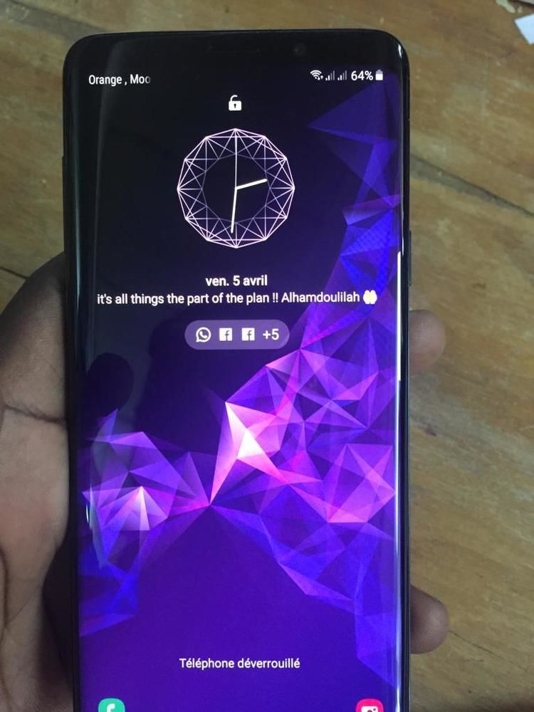 Samsung Galaxy s9+ neuf