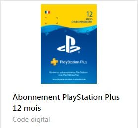 Carte PlayStation Plus 12 mois