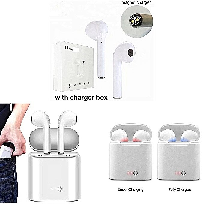 Ecouteur Bluetooth Sans Fil HBQ I7 - Blanc