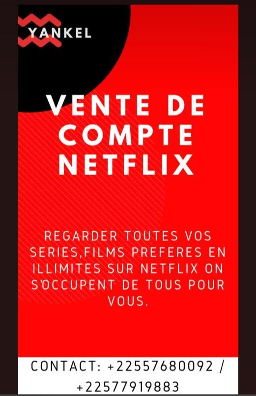 Compte Netflix a Vendre