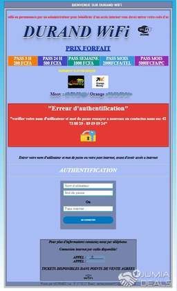 PORTAIL CAPTIF  WIFI ZONE