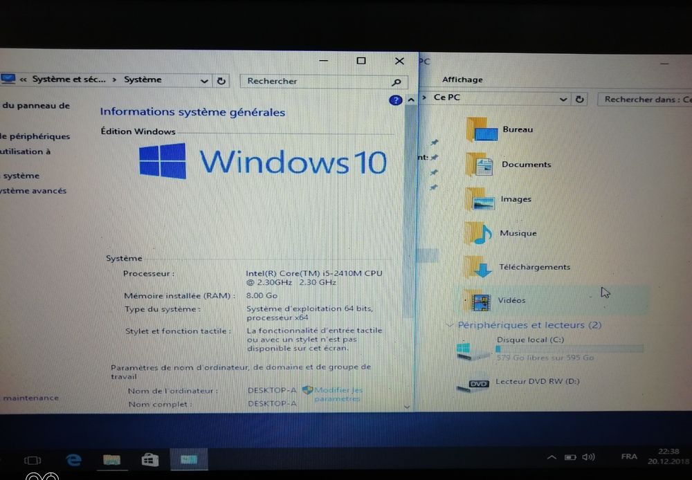 SONY VAIO PCG 91211M, Core i5, COULEUR NOIRE CLEAN