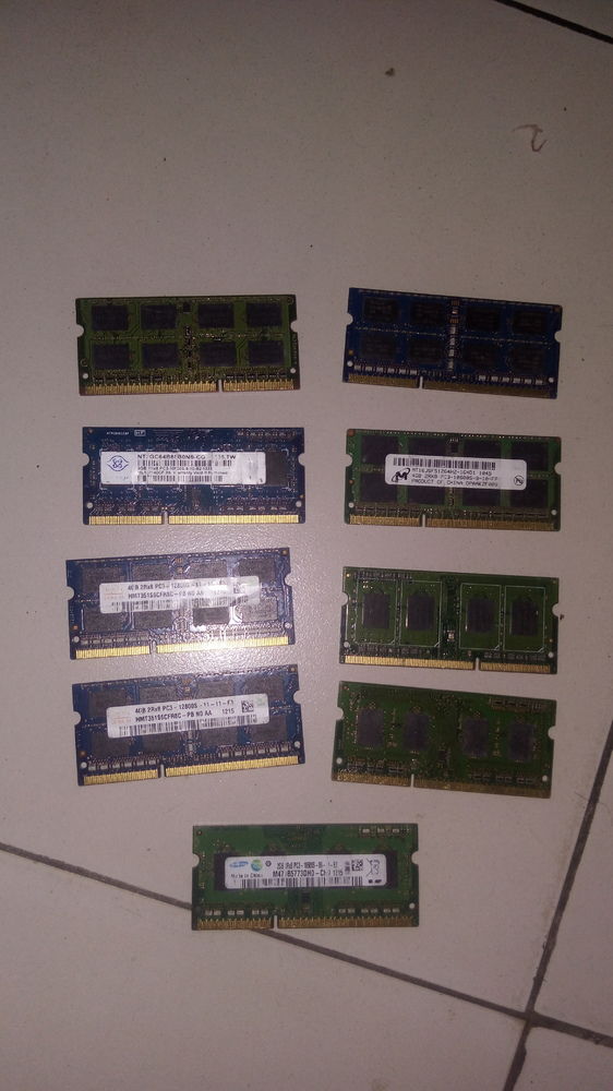 Mémoires RAM de 2Go à 4Go (1R8 et 2R8)