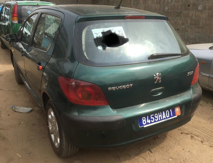 Peugeot 307 lettre HA manuelle