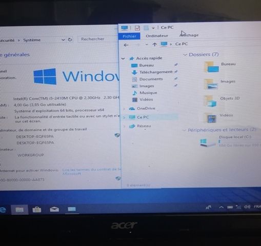 ACER ASPIRE 5750 ,CORE I5 ,CLEAN