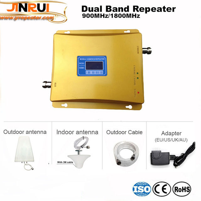 GSM Amplificateur 1800 de signal mobile bibande à deux bandes (900 1800 MHz), tous GSM