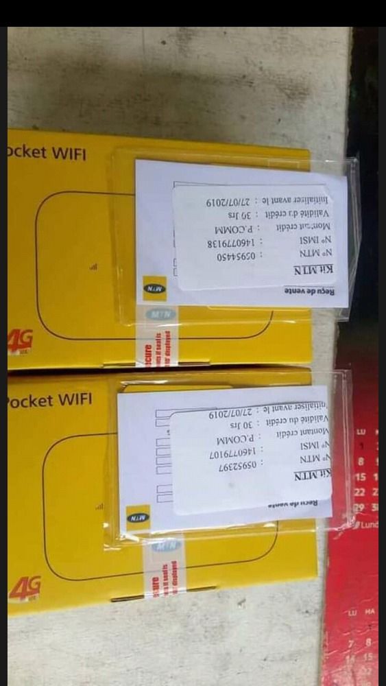 Pocket wifi 4G MTN + 20 Go de connexion