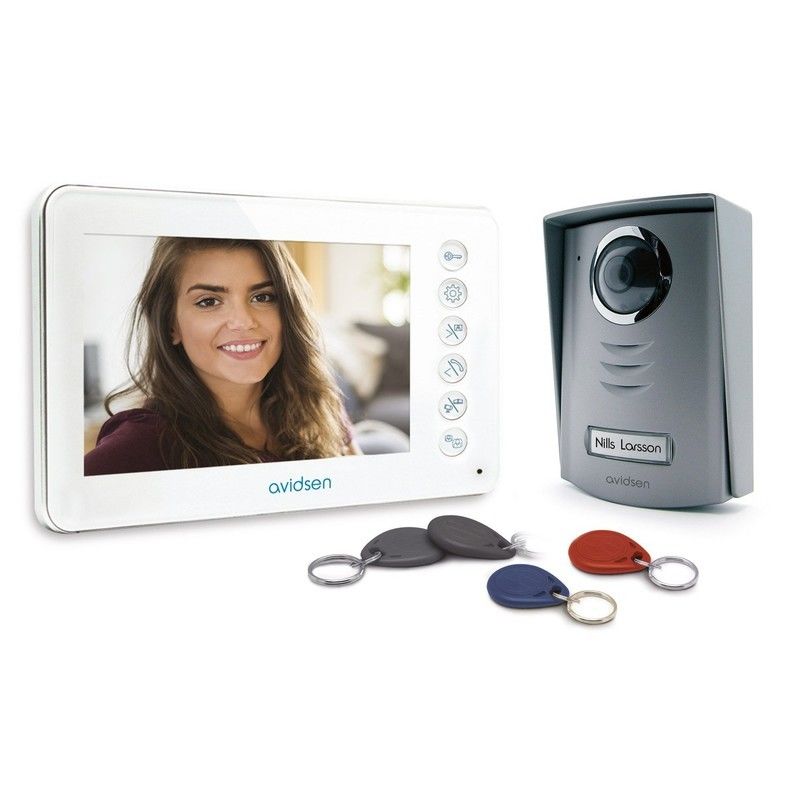 Interphone Vidéo Couleur 2 Fils Avec Vision Nocture - Fonction Rfid - Advisen - Ylva 2+