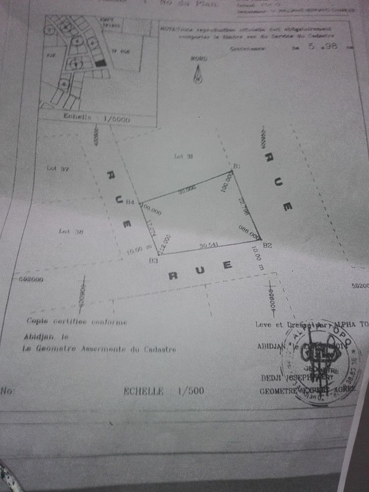 Terrain 500m² - L'empt De Bingerville