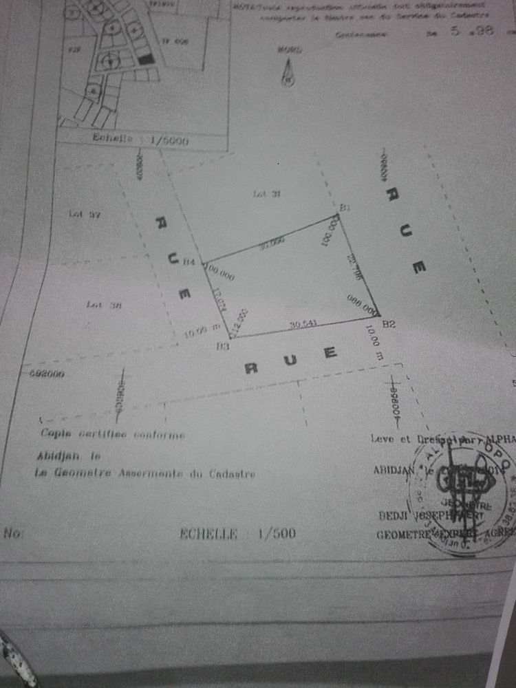 Terrain 500m² - L'empt De Bingerville